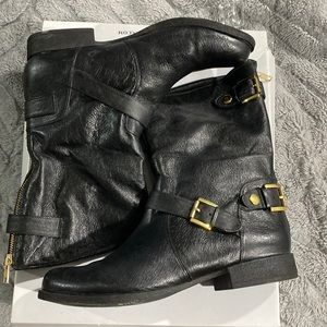 Steve Madden Enngage Black Leather Boots